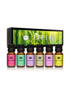 P&J Trading P&J Fragrance Oil Far East Set - Green Tea, Lotus Blossom, Orchid, Bamboo, and Peony Scents for Candle, Soap & Diffuser Oil Making  - Image 1