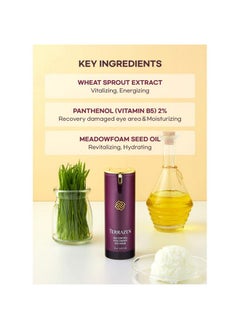 Terrazen Age Control Vital Energy Eye Cream 0.57 Fl. Oz. (17Ml) Plant Stem Cell + Real Protein + Hyaluronic Acid + Vitamin Infused Eye Cream Wrinkle Care Eye Cream Kbeauty  - Image 5