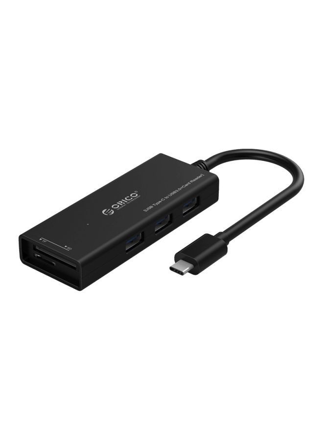 NIBEMINENT 3-Port USB Hub Black - Image 1