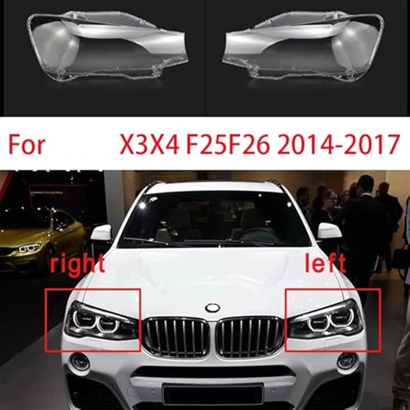 QASULER Headlight Cover Lens for X3 F25 X4 F26 - Image 4