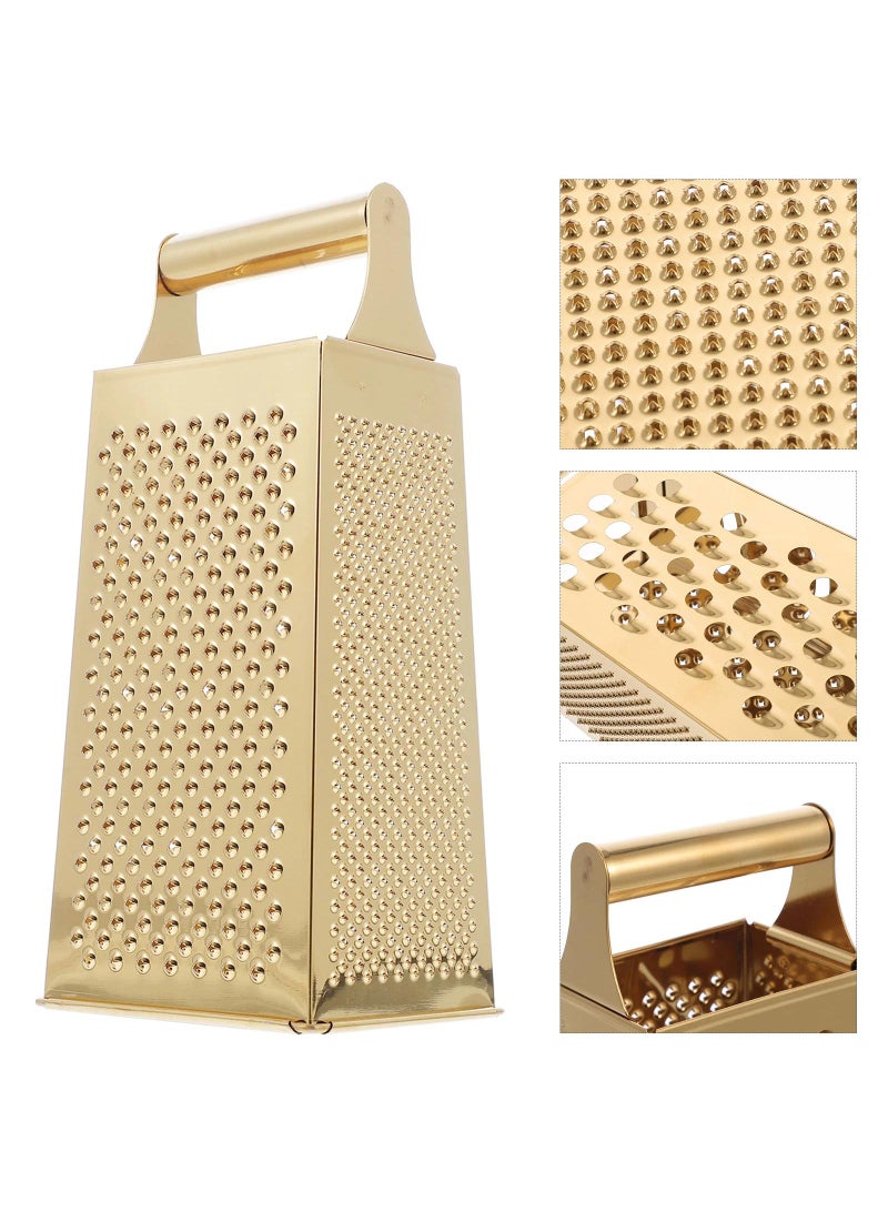 Bluejw Cheese Grater Stainless Steel Shredder Kitchen 4 Sides Grater Cooking Slicer Onion Household Potato Vegetables Cheeseits - Image 1