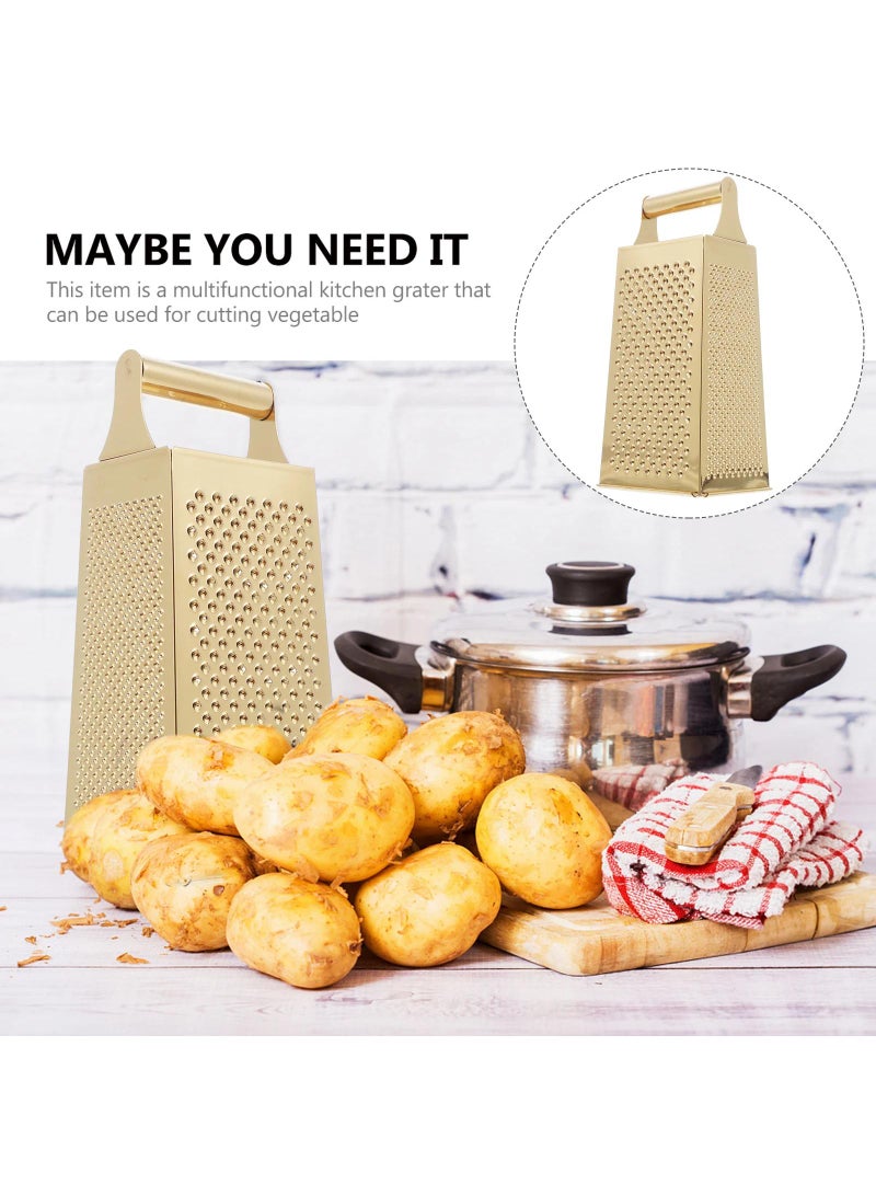 Bluejw Cheese Grater Stainless Steel Shredder Kitchen 4 Sides Grater Cooking Slicer Onion Household Potato Vegetables Cheeseits - Image 5