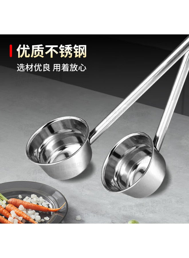 Jinwanfu Stainless Steel Soup Ladle, Long Handle Water Scoop, Commercial Large Soup And Porridge Spoon, Diameter 12cm, Length 65cm