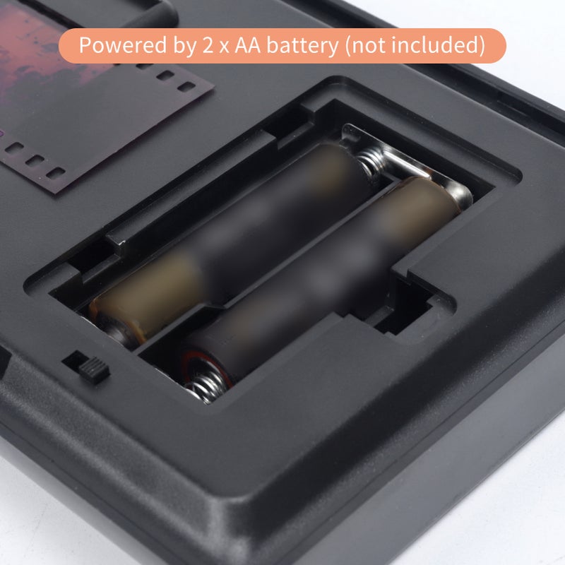 35mm Film Scanner: Black Foldable Space-Saving Design - Easy To Use Slide Scanner for Smartphone Photo Scanning, Old Film & Slide Conversion, Home Gifting and Travel - Image 4