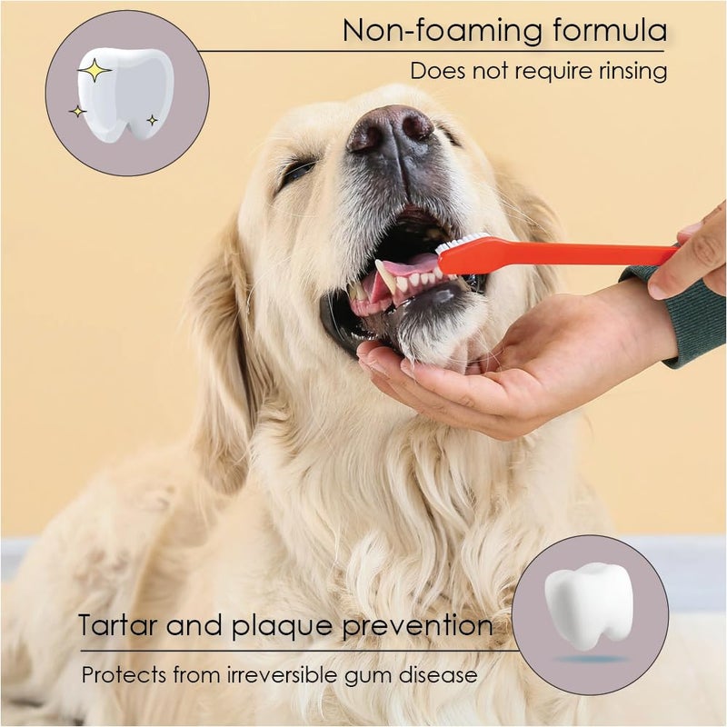 Advanced Enzymatic Toothpaste for Dogs, Peanut Butter Flavor Dog Toothpaste, Helps Clean Teeth & Freshen Breath, Supports Oral Hygiene, Dog Dental Care Toothpaste Gel, 3 oz - Image 5