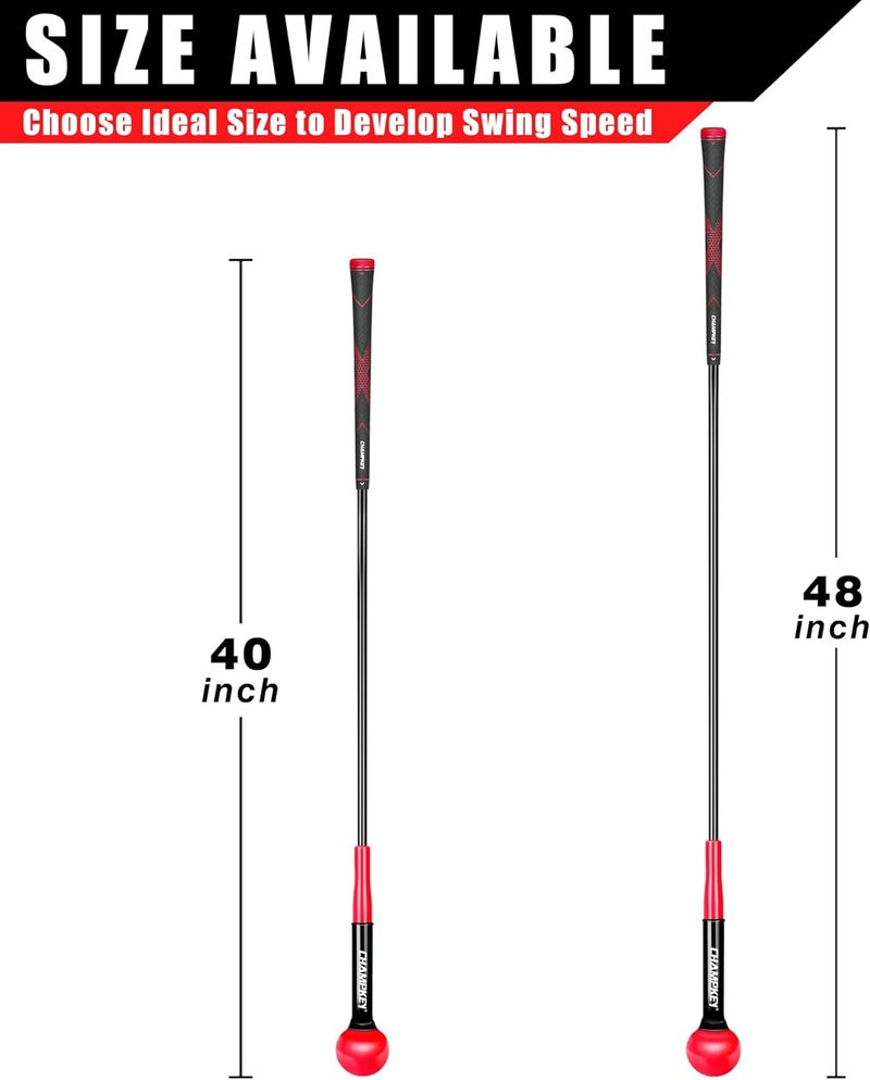 Champkey Golf Swing Trainer - Tempo & Flexibility Training Aids Warm-Up Stick Ideal for Golf Indoor & Outdoor Practice - Image 5
