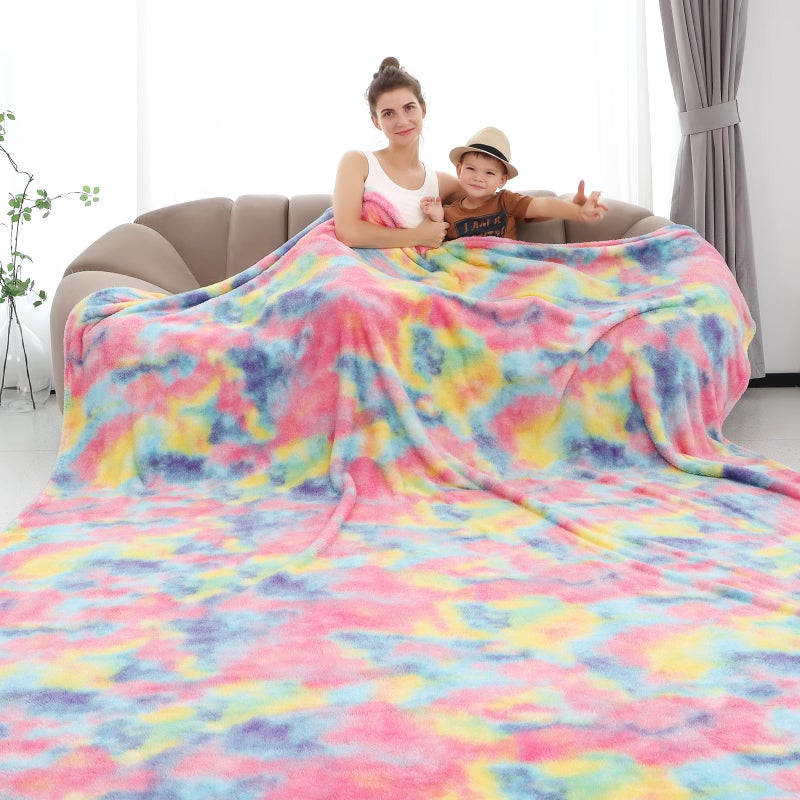 Fleece Throw Blanket Cozy Soft Lightweight Throw Blankets Warm Plush Colorfull fall blankets and throws Couch Sofa Bed Camping Travel Picnic Outdoor Blanket Bedding Kid Baby Boys Girls Adults 60x80 in