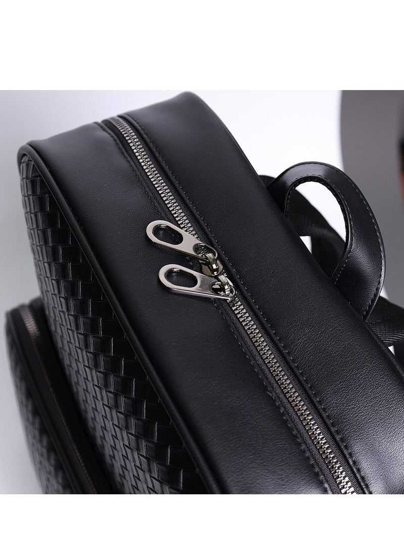 Leather Laptop Backpack for Men Women, School College Book bag Casual Travel Daypack - Image 5