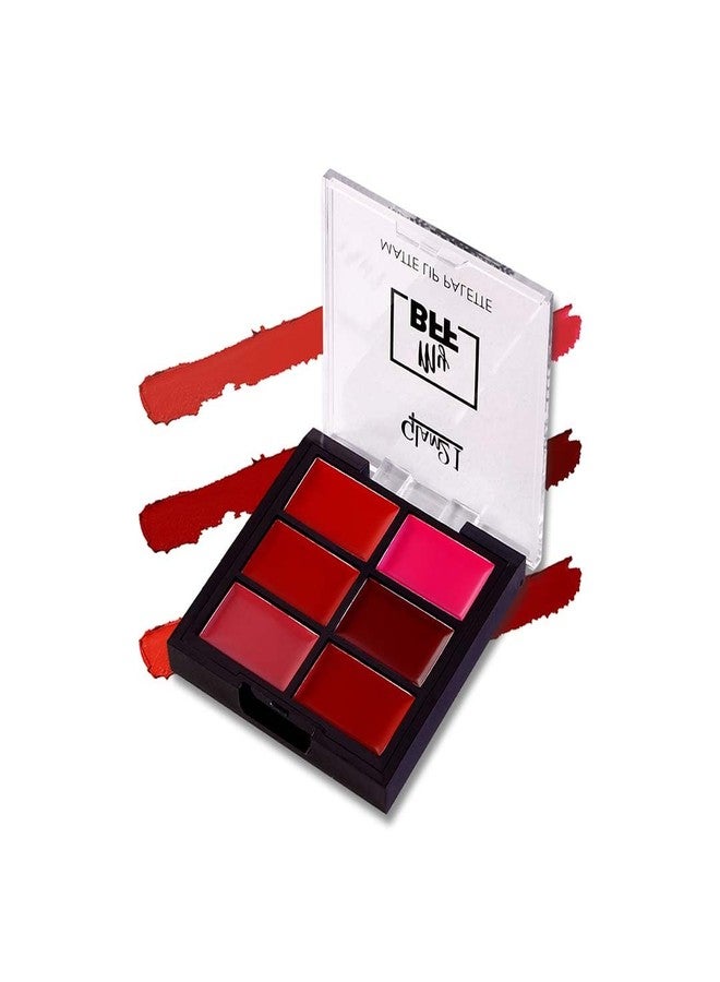 Glam 21 Glam21 My BFF Matte Lip Palette | 6 Lipstick Colors | Travel Friendly Lip Palette | Creamy Matte Finish - 9 Gm | Brights-03 - Image 2