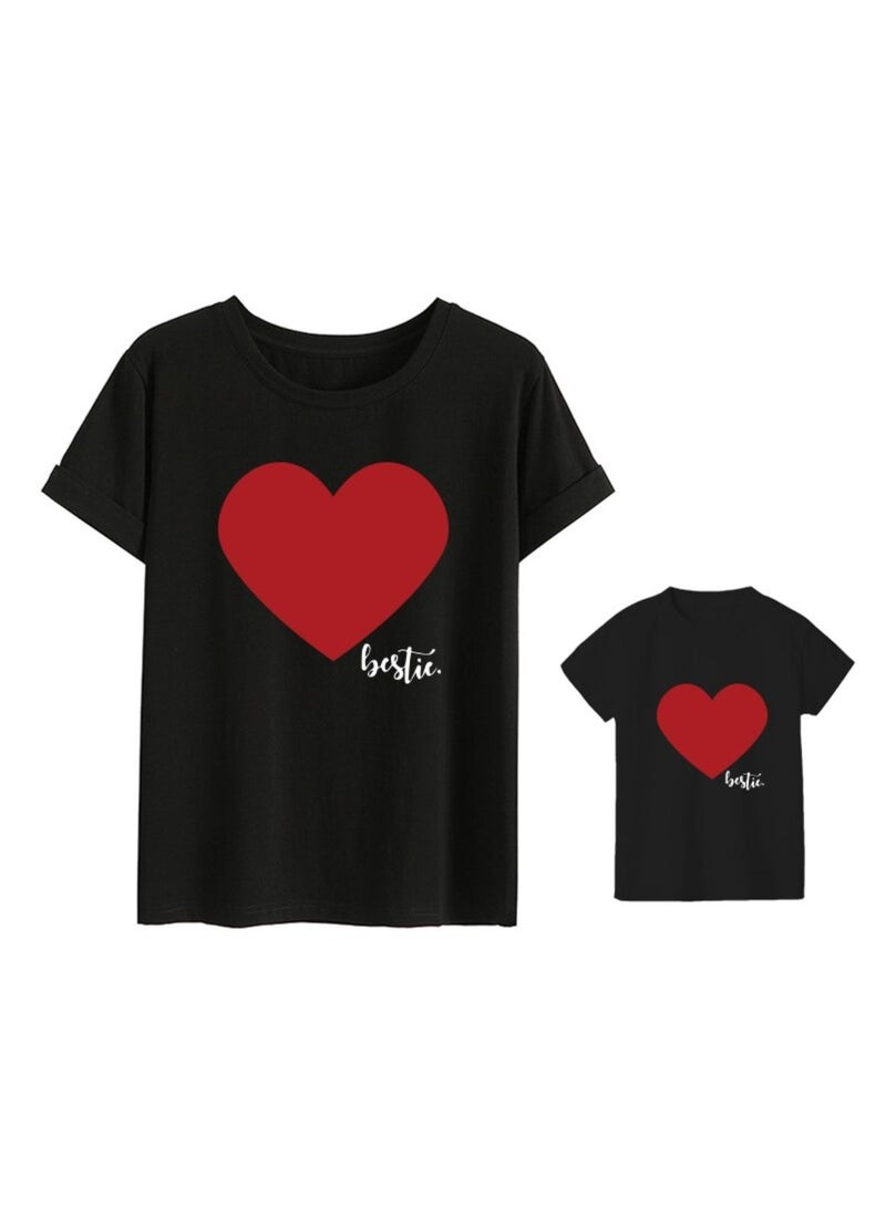 Matching Family Outfits Bestie Mommy and Me T-shirts - Image 1