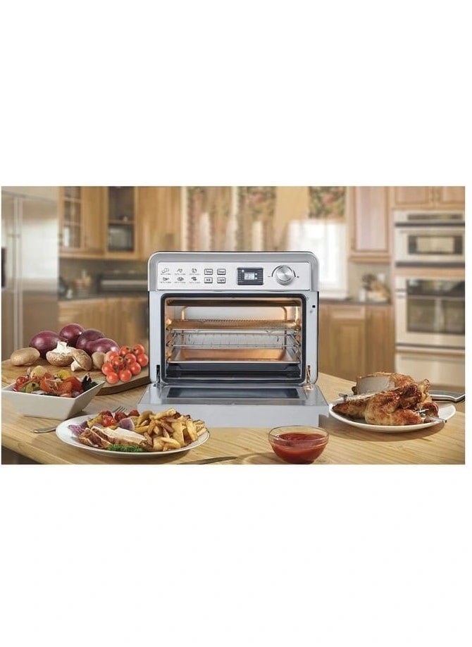 Generic - Digital Air Fryer Oven 22L, 1700W Stainless Steel with Programmable Temperature Control, Multi-Function Convection Air Fryer Toaster Oven - Image 1