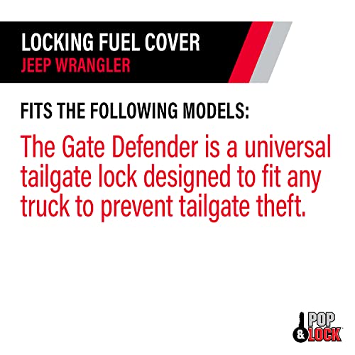 Pop & Lock Universal Black Tailgate Lock, Key Lock, PL9900, The Gate Defender, Truck Theft Prevention, Made in USA - Image 5