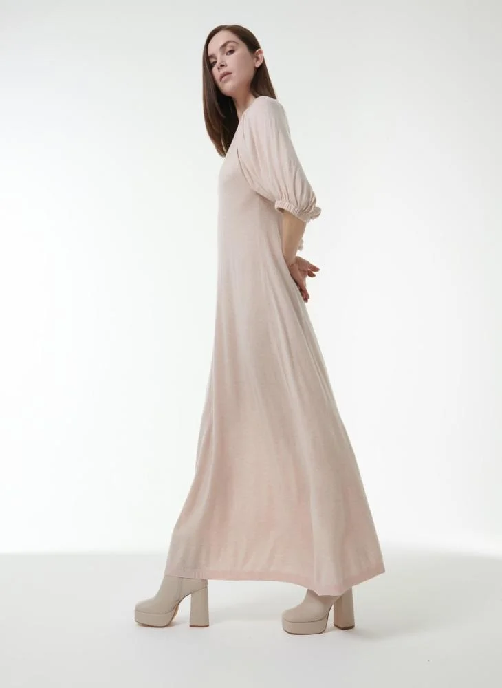 Leem Balloon Sleeve Knitted Dress