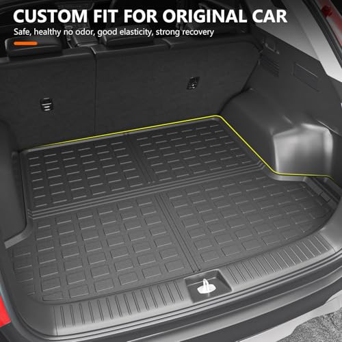 powoq Fuel&Hybrid Trunk Mat Compatible with 2023 2024 2025 Kia Sportage Cargo Mat All Weather Trunk Liner (Not Fit PHEV) Replacement for 2023 2024 2025 Kia Sportage Accessories (Trunk Mat) - Image 2