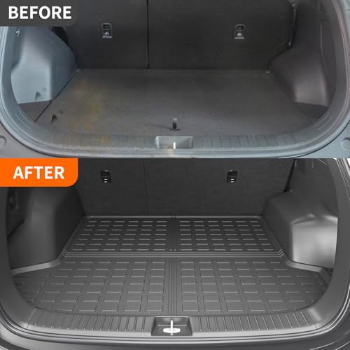 powoq Fuel&Hybrid Trunk Mat Compatible with 2023 2024 2025 Kia Sportage Cargo Mat All Weather Trunk Liner (Not Fit PHEV) Replacement for 2023 2024 2025 Kia Sportage Accessories (Trunk Mat) - Image 3