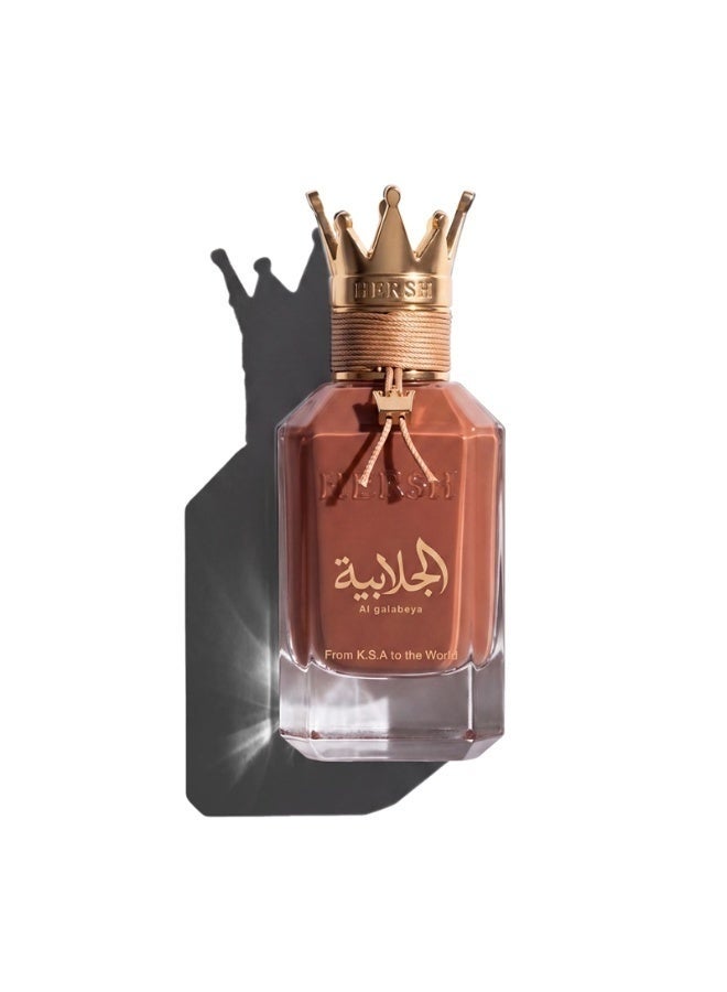 Hershey's Al Ezz Oud Hersh Al Jalabeya Eau De Parfum Long Lasting Perfume For Unisex, Rich Floral Woody Scent With Rose, Oakmoss, Patchouli & Cedarwood - 100ml - Image 4