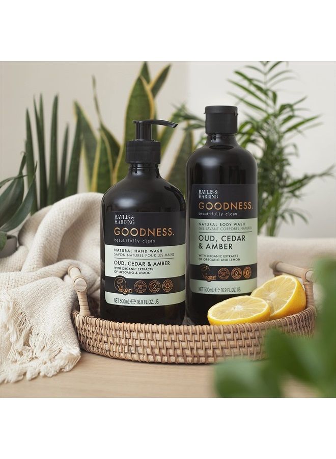 Baylis & Harding غسول اليدين برائحة العود والأرز والعنبر، 500 مل، عبوة من 3 قطع - Image 4