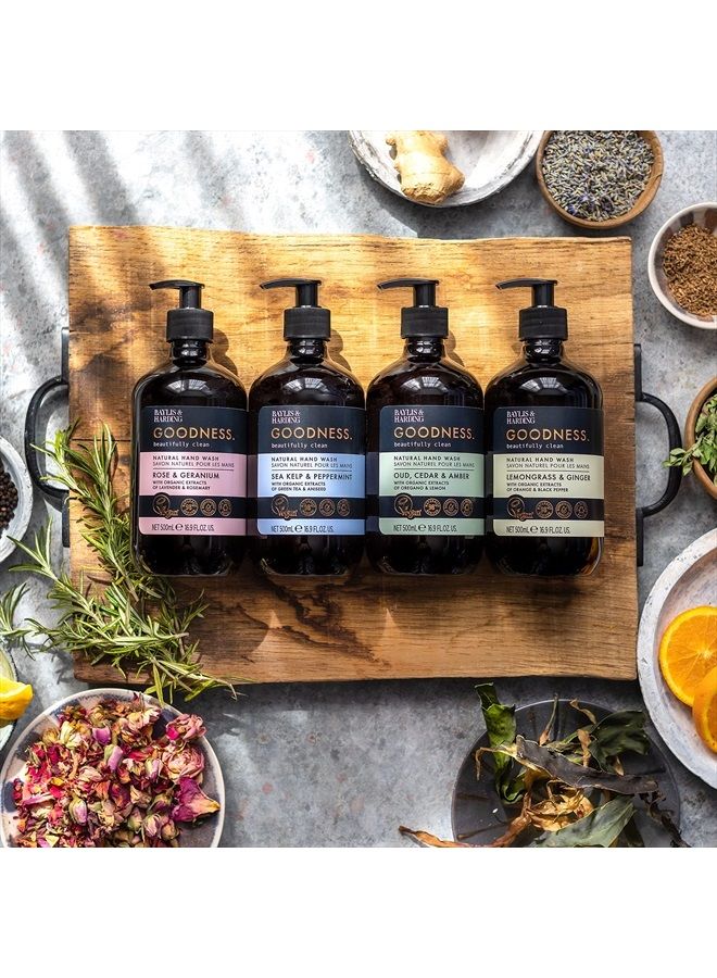 Baylis & Harding غسول اليدين برائحة العود والأرز والعنبر، 500 مل، عبوة من 3 قطع - Image 5