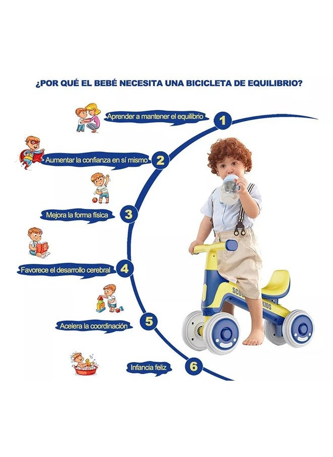 Four-Wheeled Balance Bike For Kids