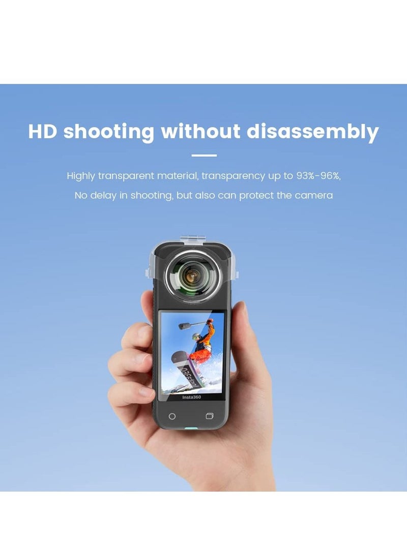 For Insta360 One X3 Lens Guards - Clear Shockproof and Scratch-Resistant Camera Accessory Upgrade Optical Glass Lens Protector for insta360 x3 Accessories  - Image 2