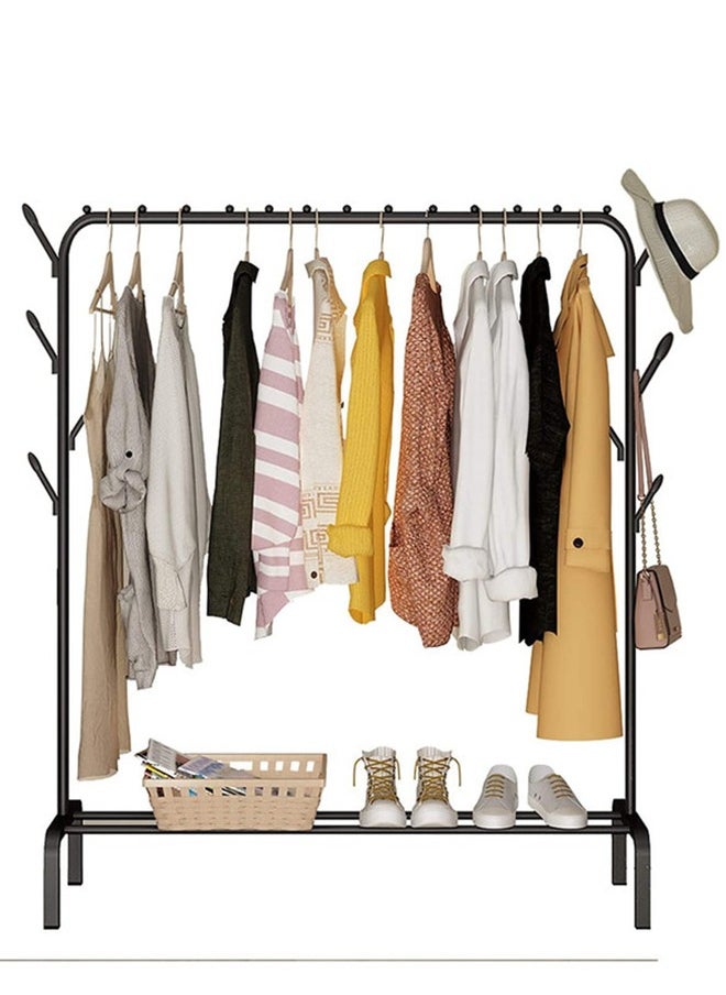 SKY-TOUCH Floor Standing Cloth Rack Clothes Hanger Garment Rack Metal Clothes Rail  - Image 1