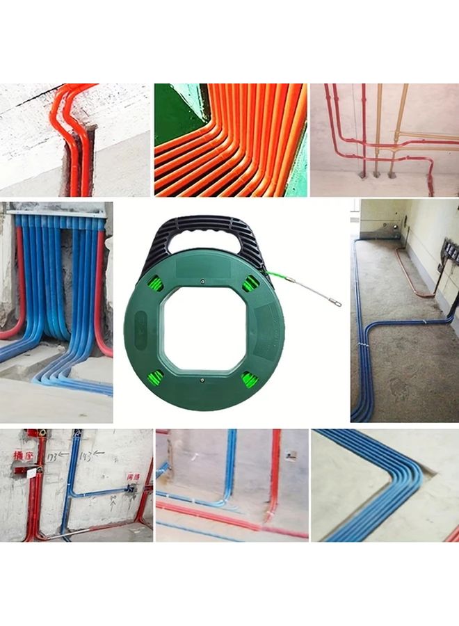 Green Cable Puller 4mm x 30m No Assembly Required Cordless For Pipe And Wire - Image 5