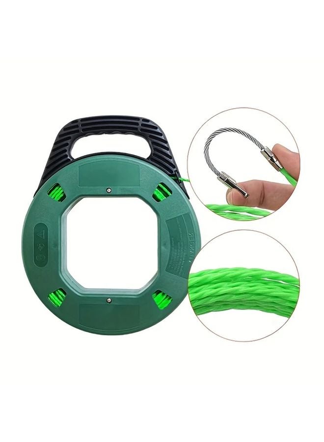 Green Cable Puller 4mm x 30m No Assembly Required Cordless For Pipe And Wire - Image 3