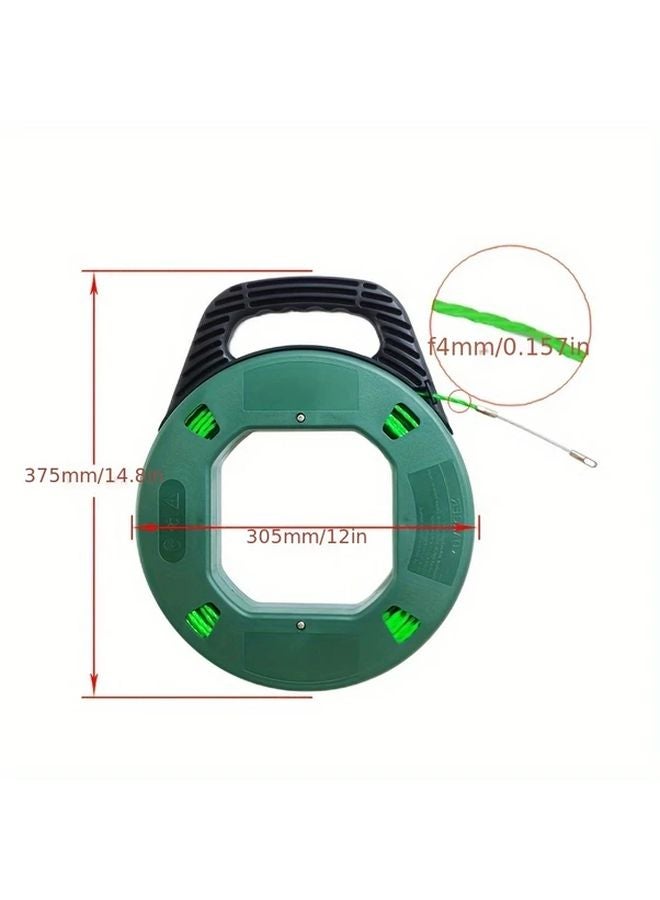 Green Cable Puller 4mm x 30m No Assembly Required Cordless For Pipe And Wire - Image 4