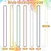 EOBOH Mardi Gras Beads 24PCS Metallic Colorful Bead Necklace Party Favors 6 Kinds of 33 Beaded Necklace Costume Women Men Stuff Festival Parade Throw Accessories for Wedding Birthday Celebrations - Image 4