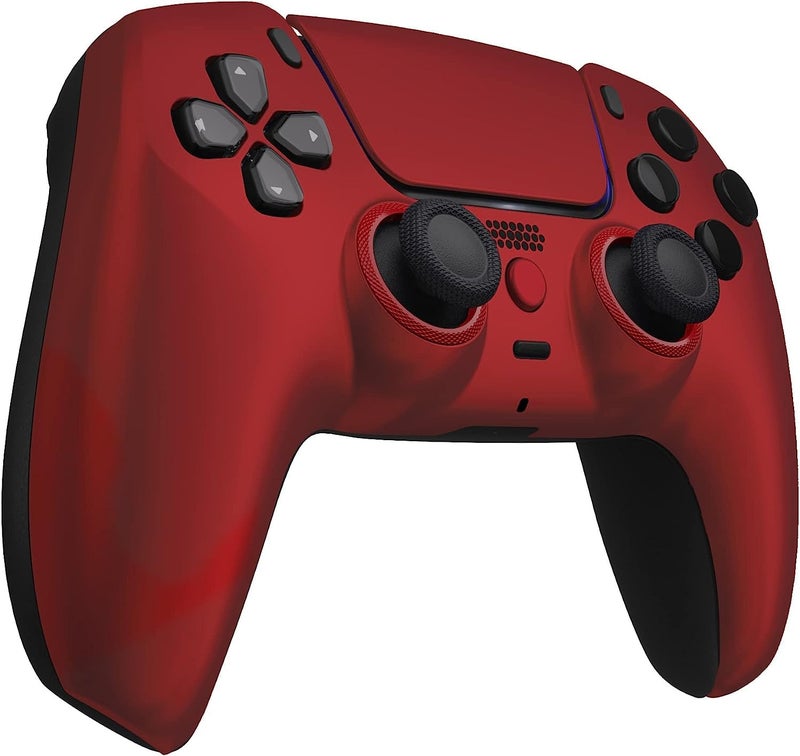 Custom Controllerzz Wireless Controller Compatible with PS5 - Multiple Designs Available (Red) - Image 2