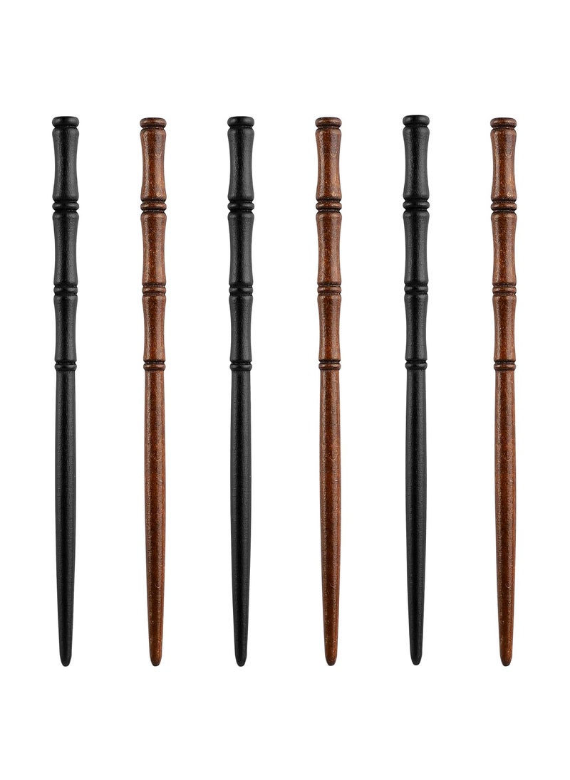 Framendino Framendino, 6 Pack Retro Wooden Hair Sticks Bamboo Chopsticks Hairpin 