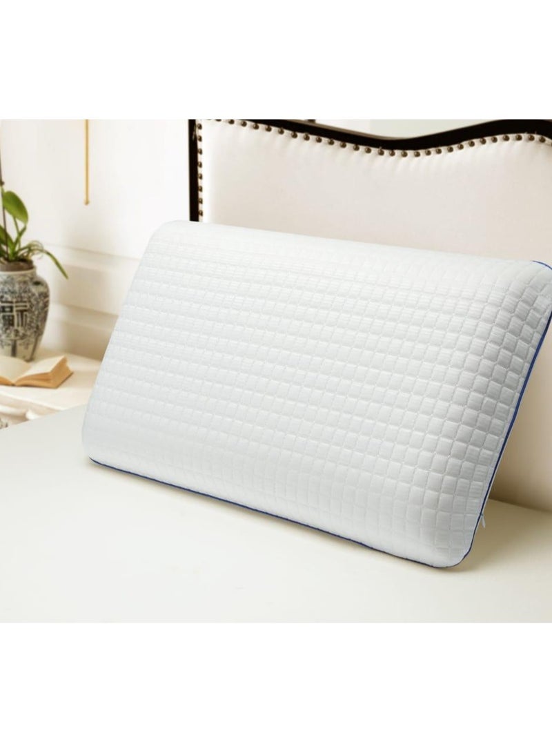 Dibaj Cooling Memory Foam Pillow with Air Mesh Cover – 70x40x14 cm, Ergonomic Neck and Shoulder Support for Restful Sleep - Image 1