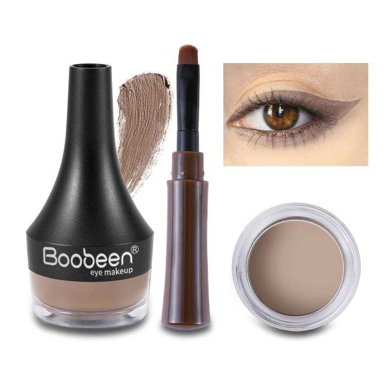 Boobeen Eyeliner Waterproof Gel Eyeliner Smudgeproof Eye Liner Gel Makeup High Pigment Eye Makeup Set Easy to Apply Longlasting For All Day Blonde