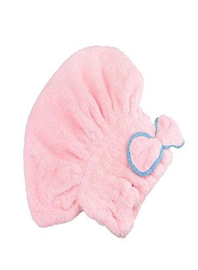 Mopslik Women's Microfiber Velvet Super Soft High Absorption Hair Drying Towels (Coral ) - Image 2