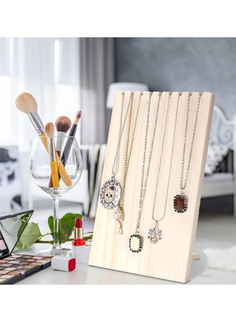 GGOOT Jewelry Stand Holder, 9 Slots Hanging Jewelry Organizer Necklace Holders Jewelry Display Stand Storage Rack Necklace Bracelet Holder for Women Girls - Image 4