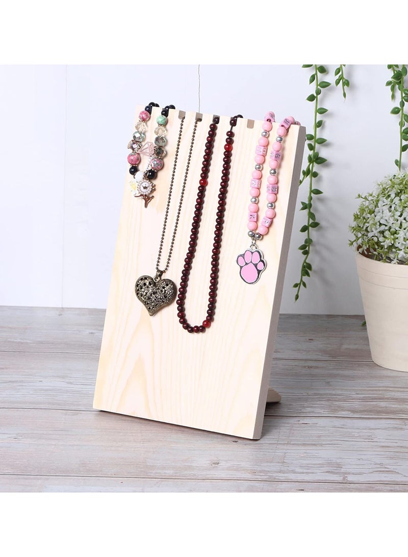 GGOOT Jewelry Stand Holder, 9 Slots Hanging Jewelry Organizer Necklace Holders Jewelry Display Stand Storage Rack Necklace Bracelet Holder for Women Girls - Image 5