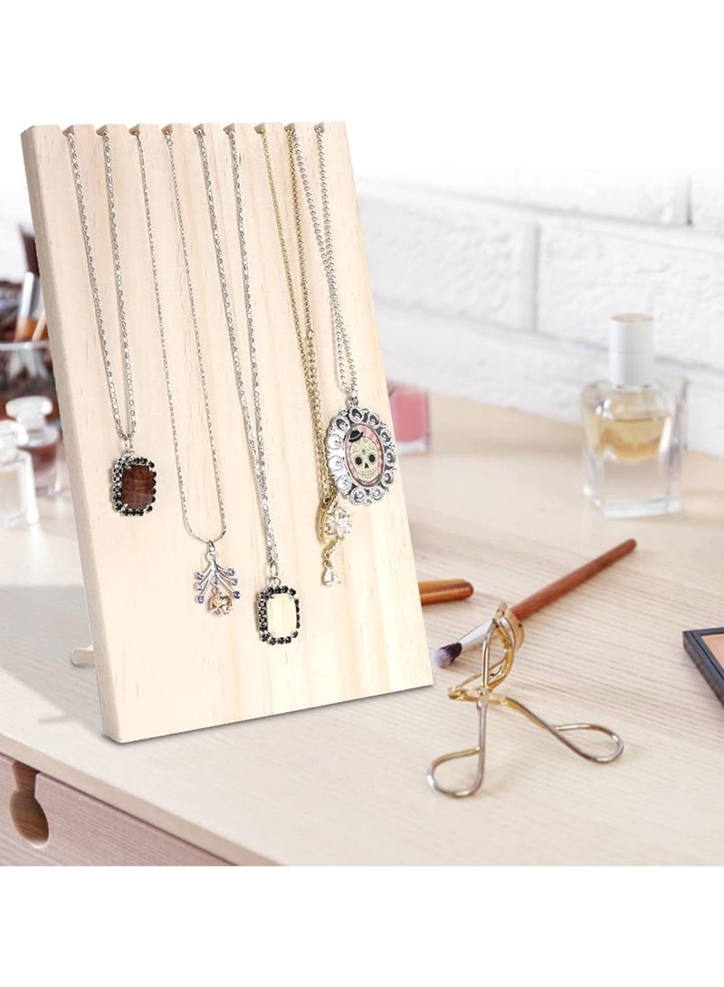 GGOOT Jewelry Stand Holder, 9 Slots Hanging Jewelry Organizer Necklace Holders Jewelry Display Stand Storage Rack Necklace Bracelet Holder for Women Girls - Image 3