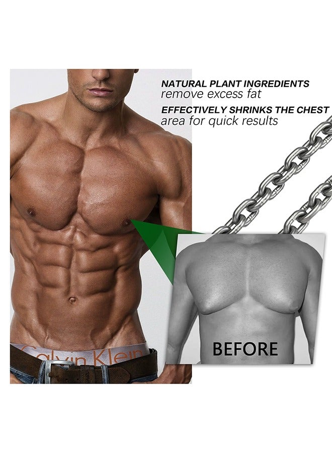 EELHOE 12 Pieces Turmeric Extract Gynecomastia Narrow Down Patch, Tightens Chest Skin to Prevent Sagging, Male Chest Compress Care Patch - Image 2
