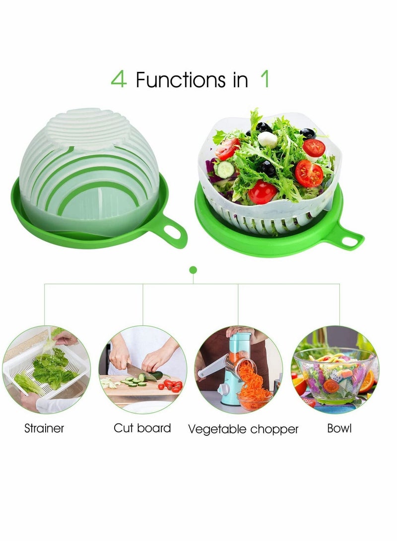 Y&D Salad Cutter Bowl Chopper for Fruits and Vegetables Easy Fast Slicer Fresh Upgraded Making Great Gift Idea Kitchen Fruit Vegetable Tool  - Image 3