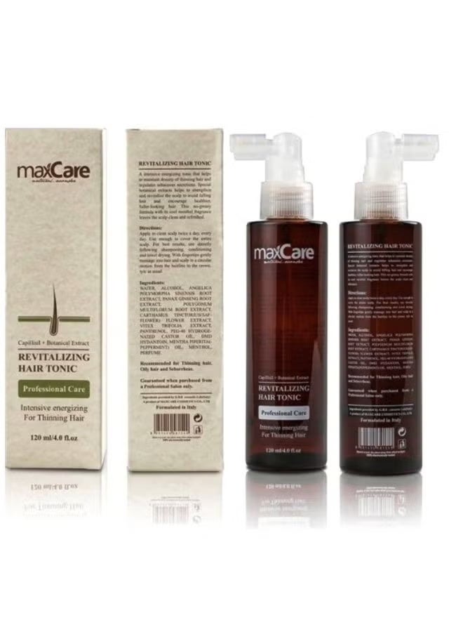 Maxcare Revitalizing Hair Tonic Clear – Anti Hair Fall Scalp Treatment – 120ml - Image 1