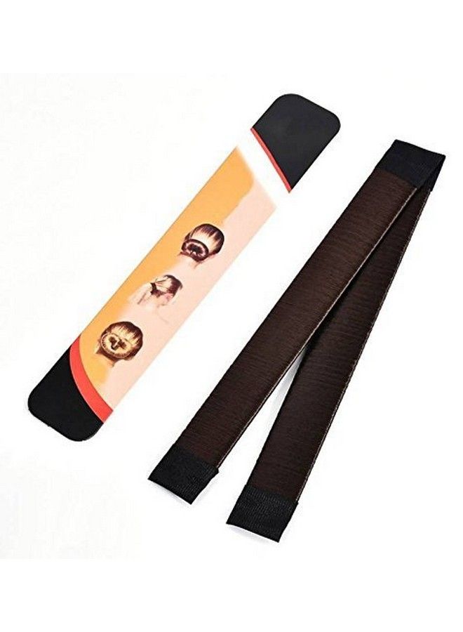 Gugzy Siempre21 Girl Women Hair Styling French Donut Former Bun Maker Twist Magic Tool (1 Brown) - Image 2