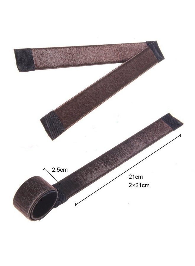 Gugzy Siempre21 Girl Women Hair Styling French Donut Former Bun Maker Twist Magic Tool (1 Brown) - Image 4