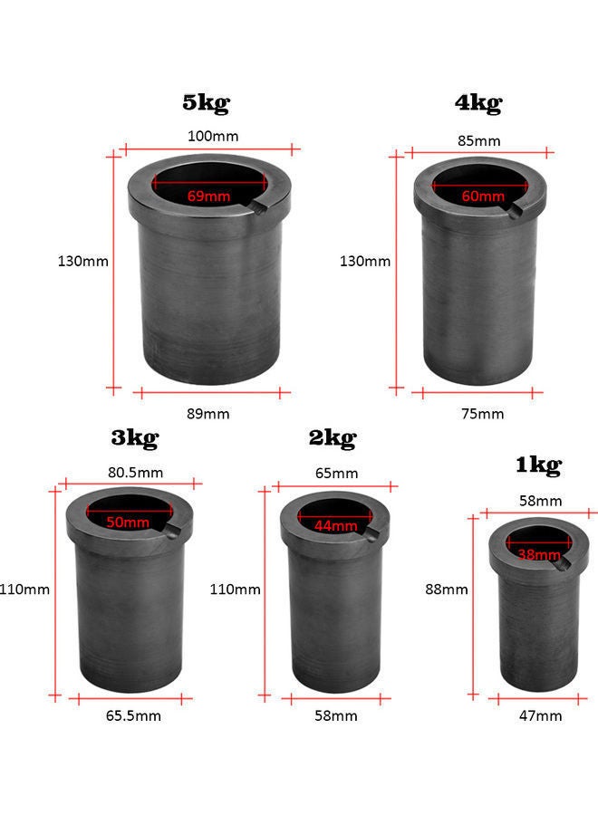 NIBEMINENT High-purity Melting Metal Smelting Tools Black 20x10x10cm  - Image 4