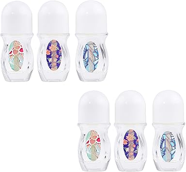 Kare Kind Empty Refillable Glass RollOn Deodorant Bottles 6Pack LeakProof 105 Oz 30 ml with Stickers Twist Cap For Homemade Natural Deodorant Sunscreen Moisturizer - Image 5