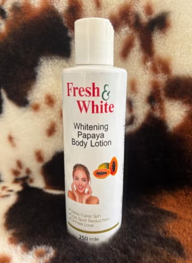 Fresh & white whitening papaya body lotion 250ml - Image 1