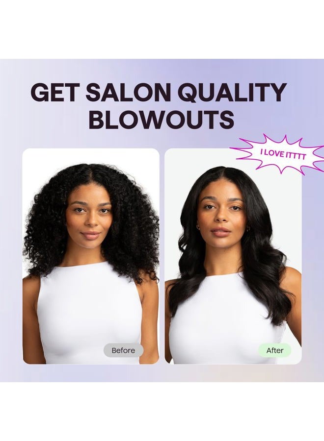 Wavytalk Updated Version Thermal Brush, 1.5 Inch Negative Ion Blowout Express Thermal Round Brush Creates Salon-Quality Blowouts, lonic Frizz Reduction Makes Hair Shinier & Smoother (Millennial Pink) - Image 2