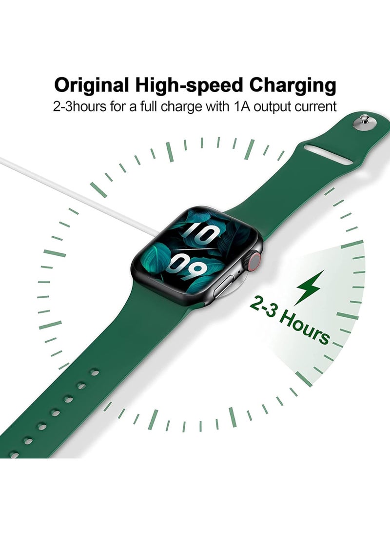 FARROBIZZ 𝟐𝟎𝟐𝟒 𝐔𝐩𝐠𝐫𝐚𝐝𝐞𝐝 Magnetic Charging Cable for Apple Watch Charger,[USB C Port] Wireless Charger Cables Compatible with iWatch Series Ultra2/Ultra/8/7/6/SE/SE2/5/4/3/2[3.3FT/1M],White  - Image 3