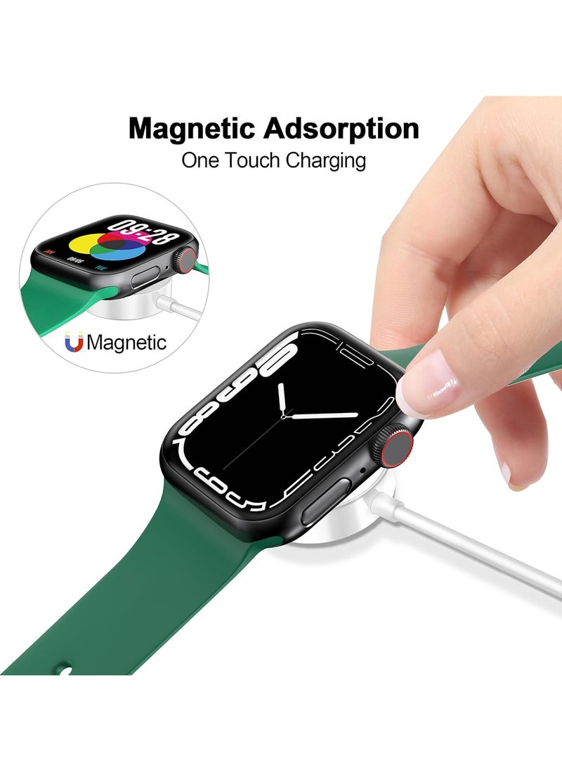 FARROBIZZ 𝟐𝟎𝟐𝟒 𝐔𝐩𝐠𝐫𝐚𝐝𝐞𝐝 Magnetic Charging Cable for Apple Watch Charger,[USB C Port] Wireless Charger Cables Compatible with iWatch Series Ultra2/Ultra/8/7/6/SE/SE2/5/4/3/2[3.3FT/1M],White  - Image 4