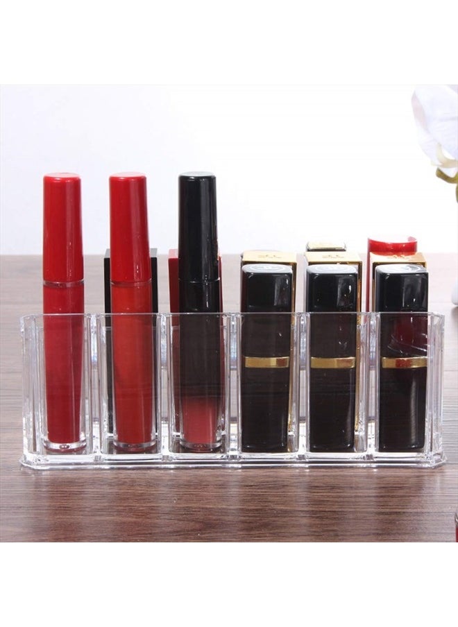 Weiai - Lipstick Holder 18 Spaces Lipgloss Organizer, 3 Rows - Multi Level, Makeup Holder & Cosmetics Storage Display - Image 1