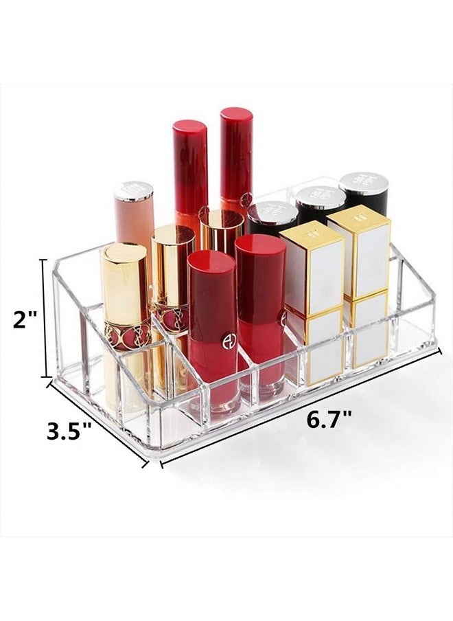 Weiai - Lipstick Holder 18 Spaces Lipgloss Organizer, 3 Rows - Multi Level, Makeup Holder & Cosmetics Storage Display - Image 1